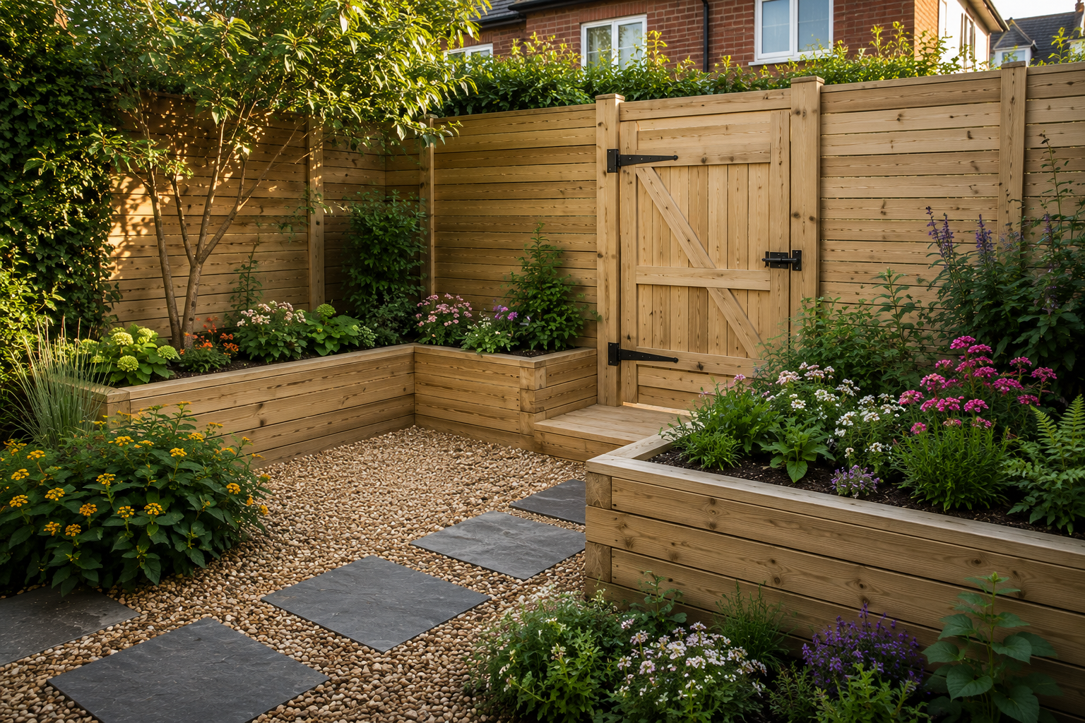 Garden timber project and outdoor repair work