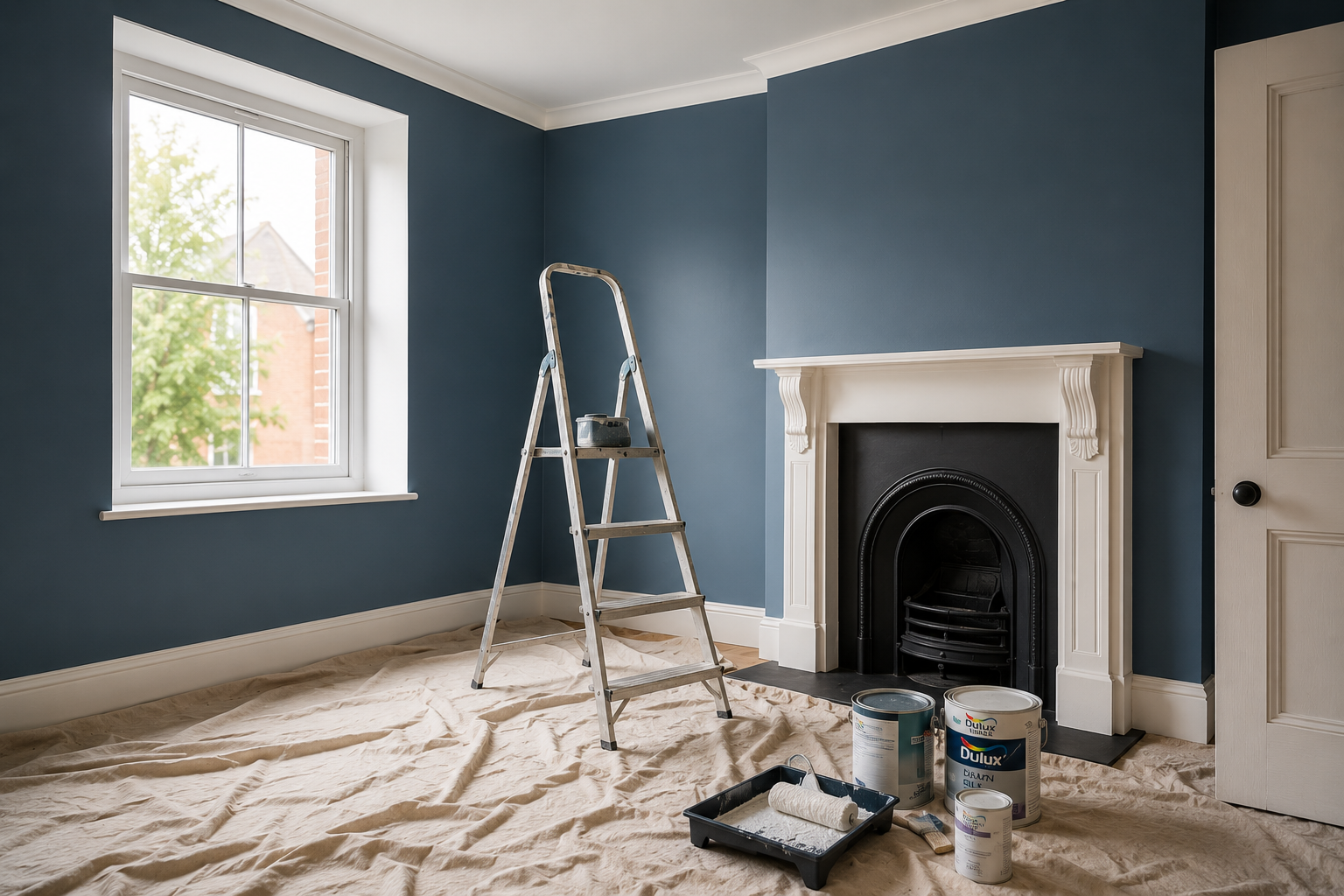 Clean interior painting and decorating finish
