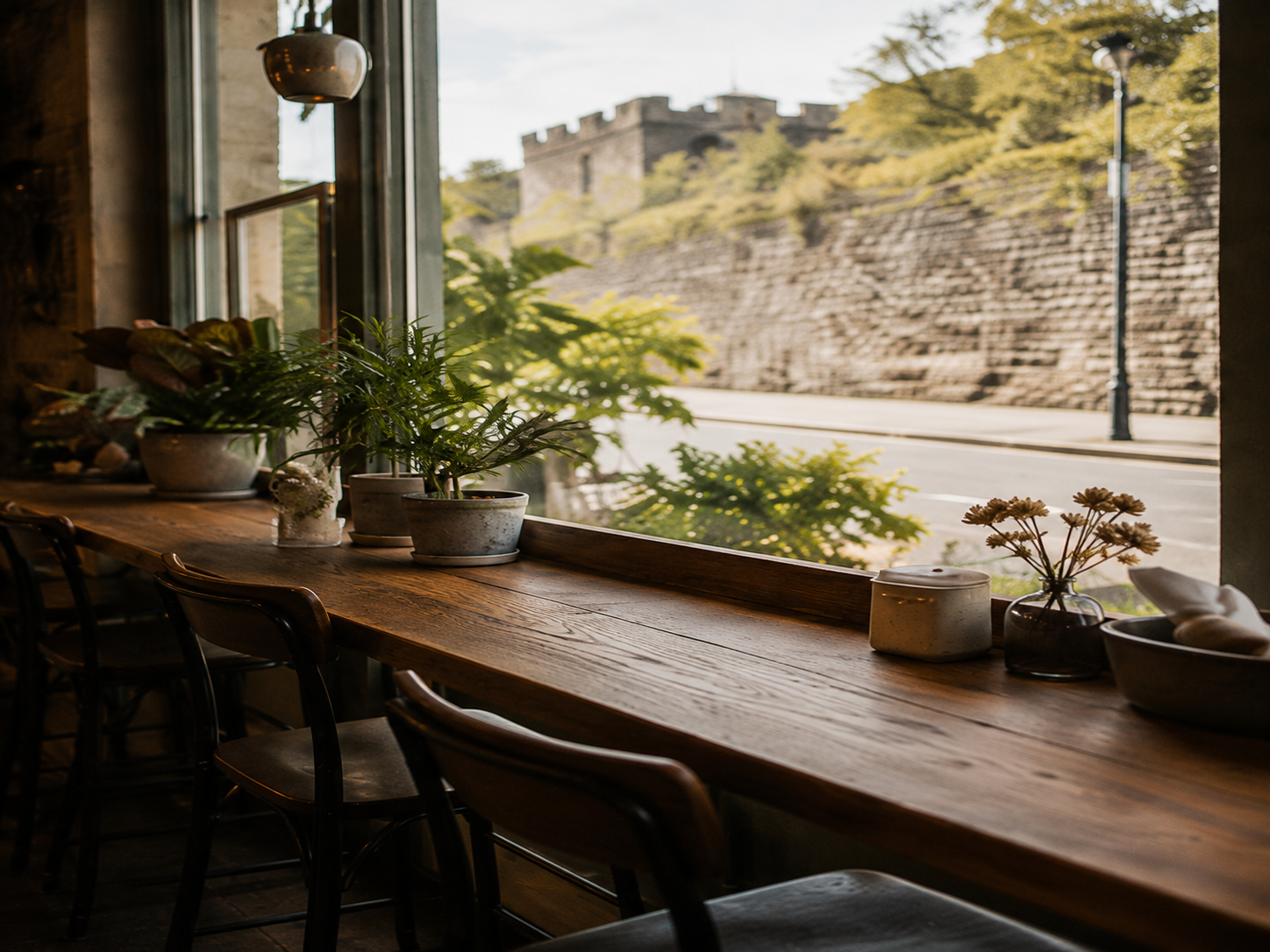 Window table at The Walled City Café